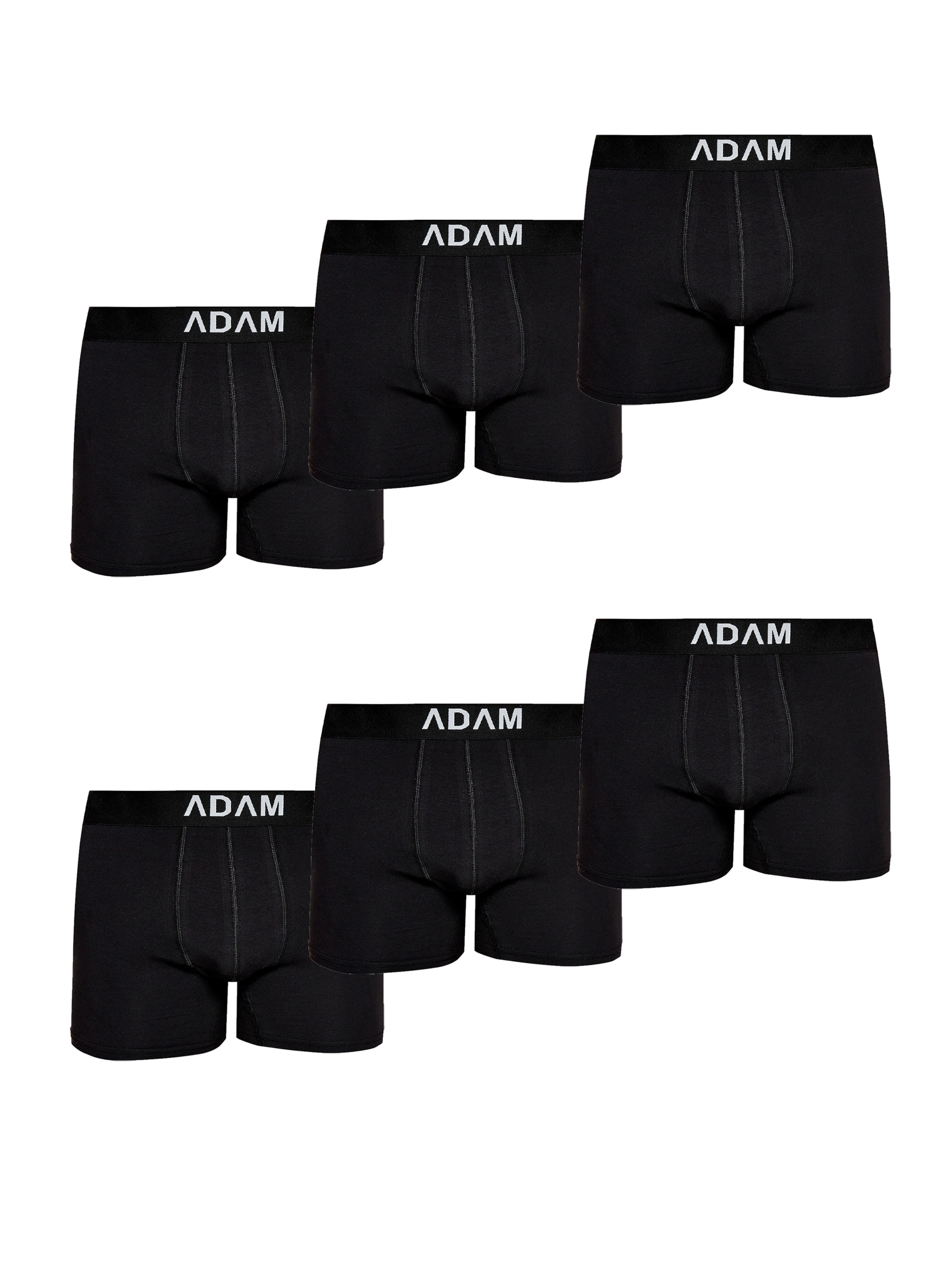 Adam Boxer shorts '6er Pack' in Black: front