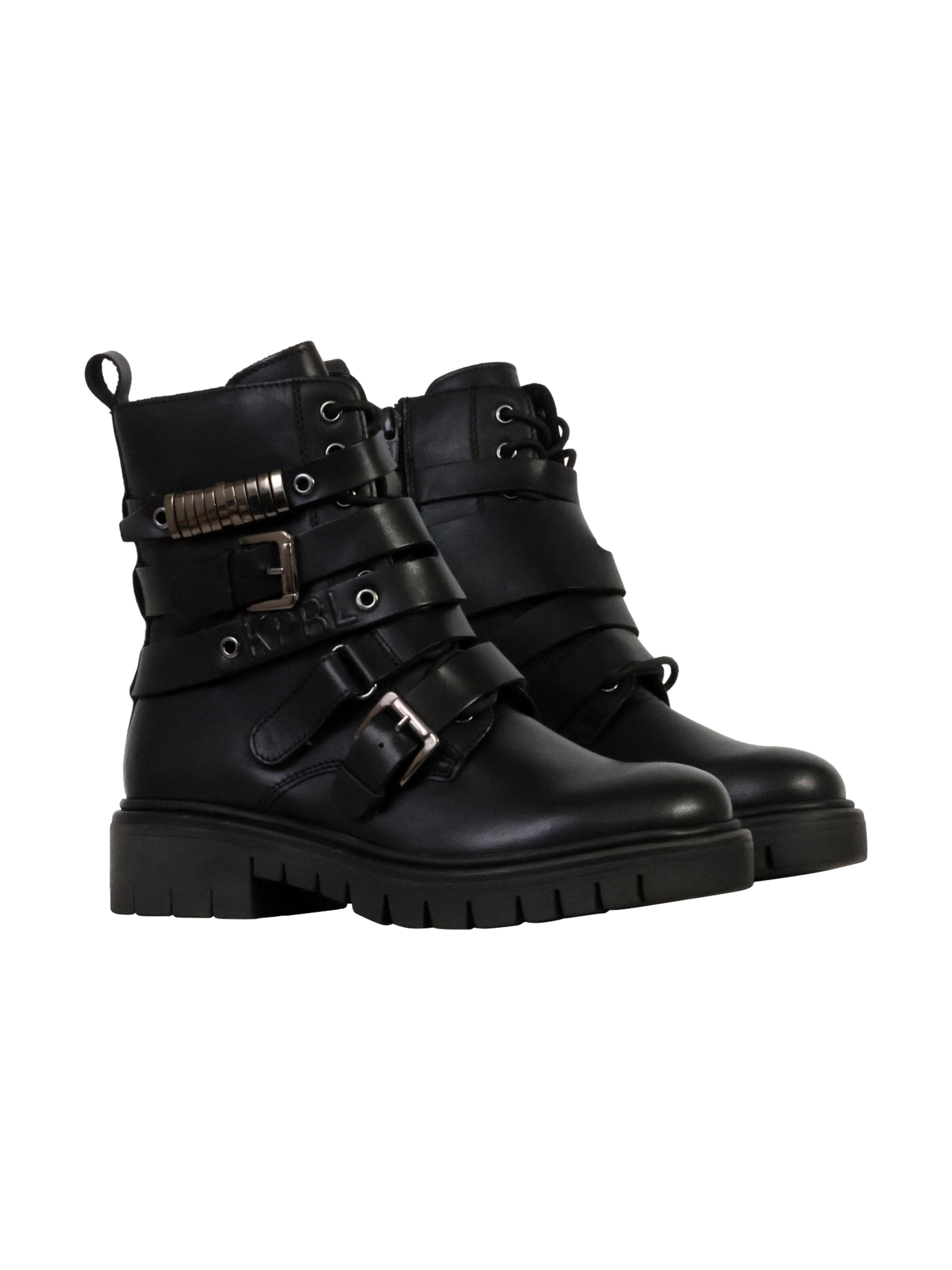 Ankle boots 'Lederstiefeletten Zeloe' di Kaporal in nero