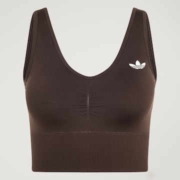 ADIDAS ORIGINALS Korzetová Podprsenka 'Essentials' – hnědá