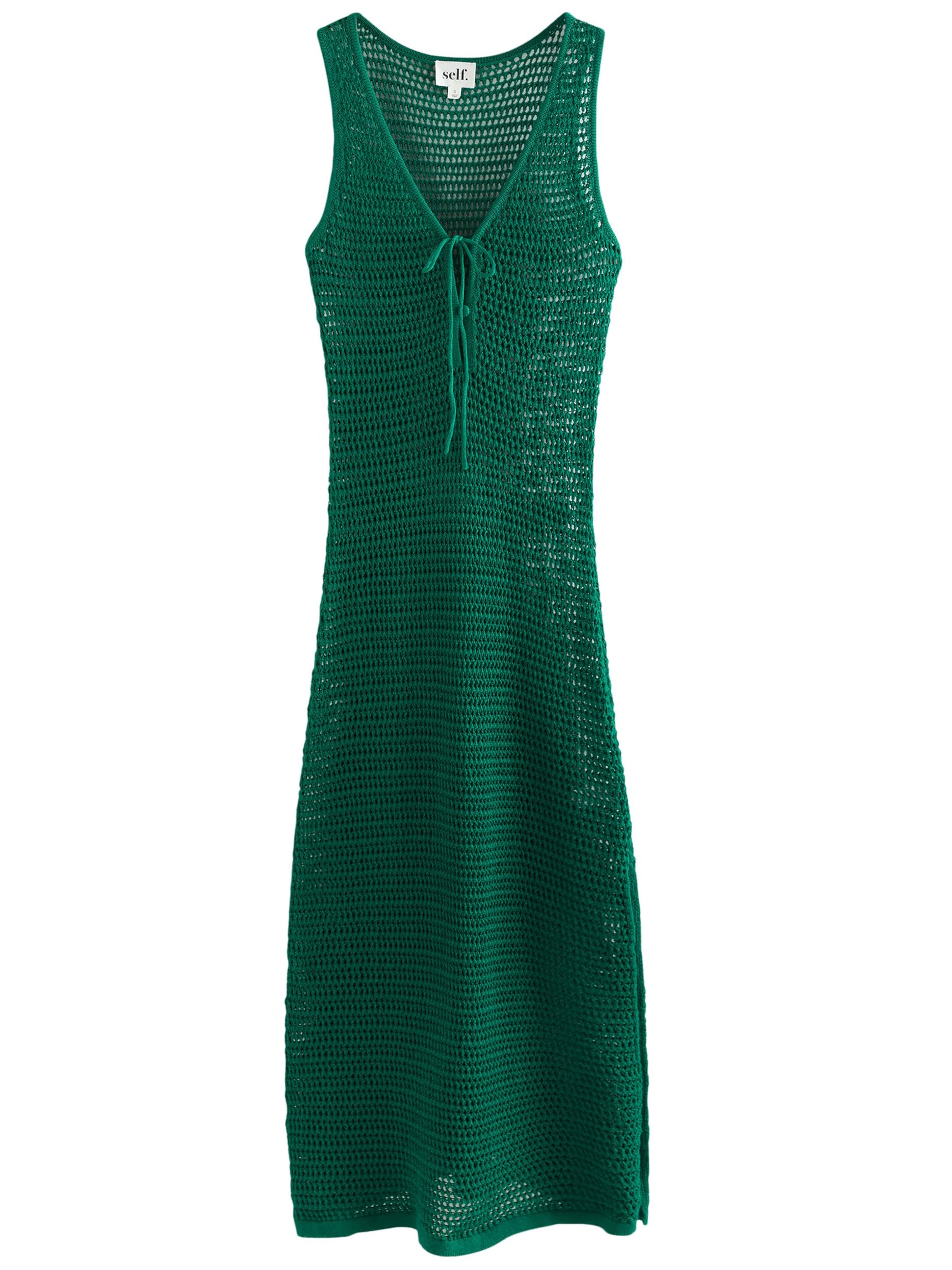 self. Strandjurk in Groen: voorkant