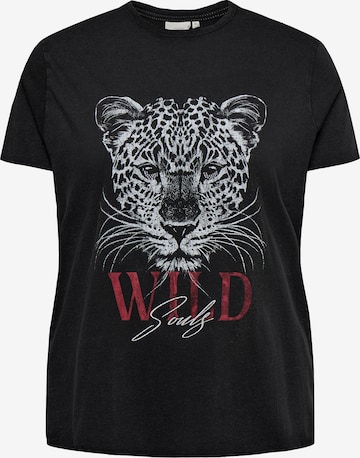 ONLY Carmakoma Shirt in Zwart: voorkant