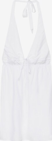 Pull&Bear Summer Dress in White: front