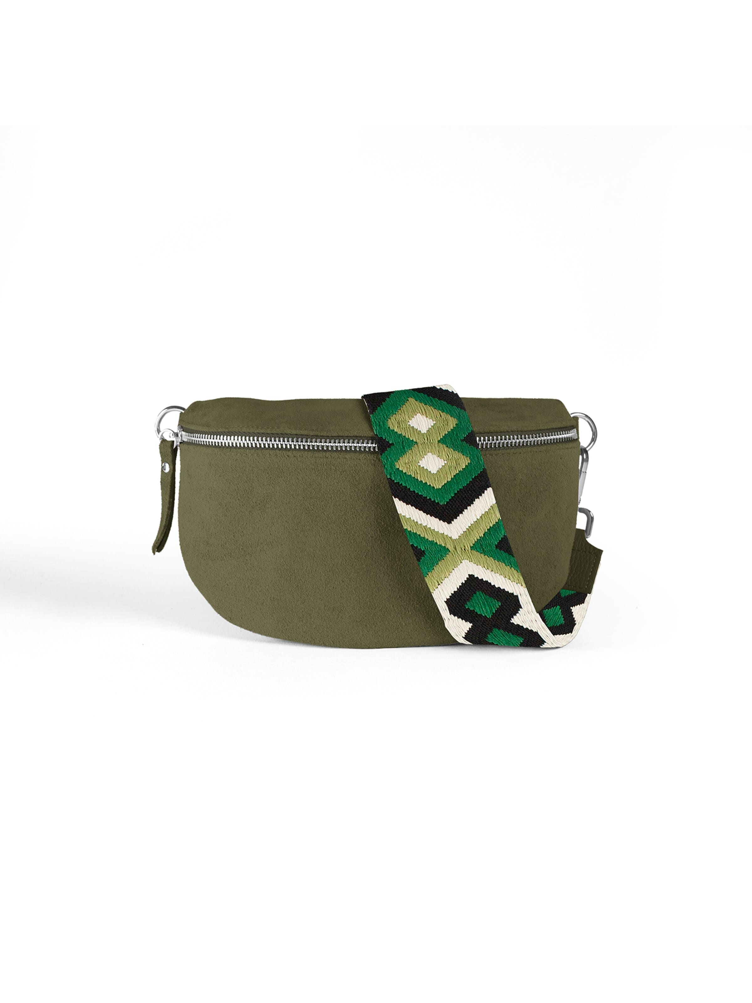 lePelou Gürteltasche 'ONDA medium'‌‌ in Grün: Vorderseite