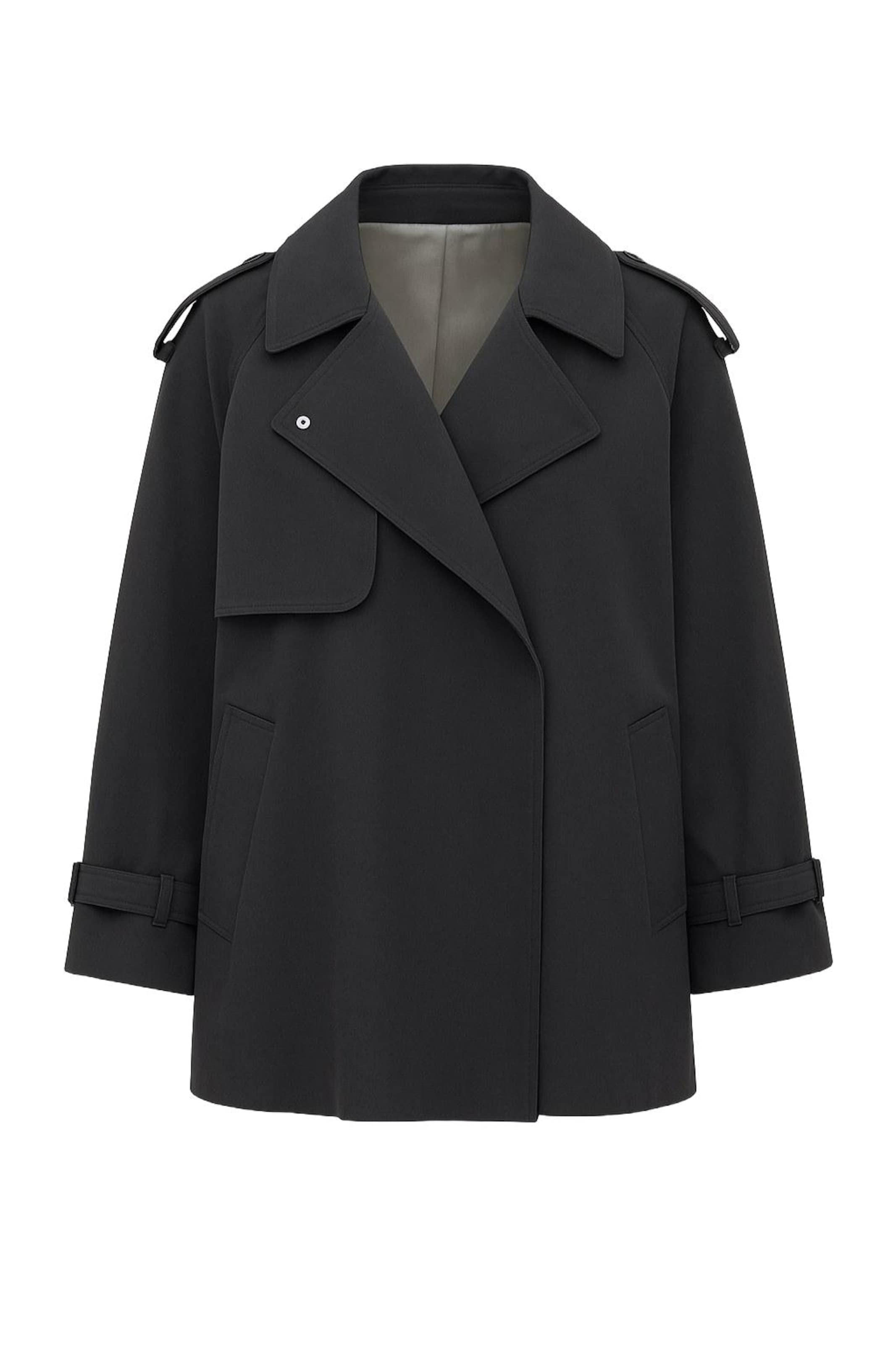 MANUKA Between-season jacket in Blue: front