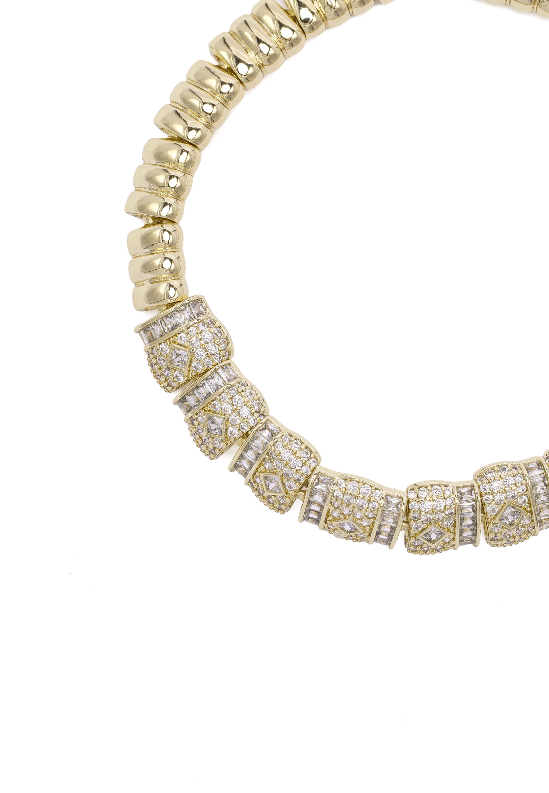 usha BLACK LABEL - Conjunto de joyería en oro