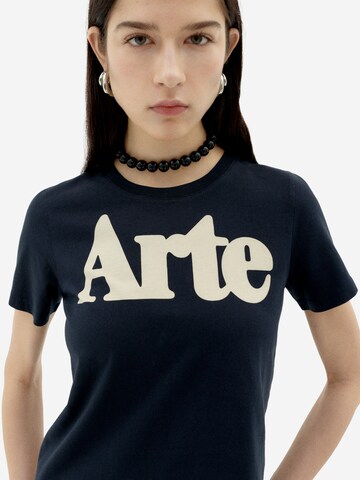 Thinking MU T-shirt 'Arte' i blå