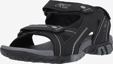 Cruz Sandals 'Mexico' in Black: front