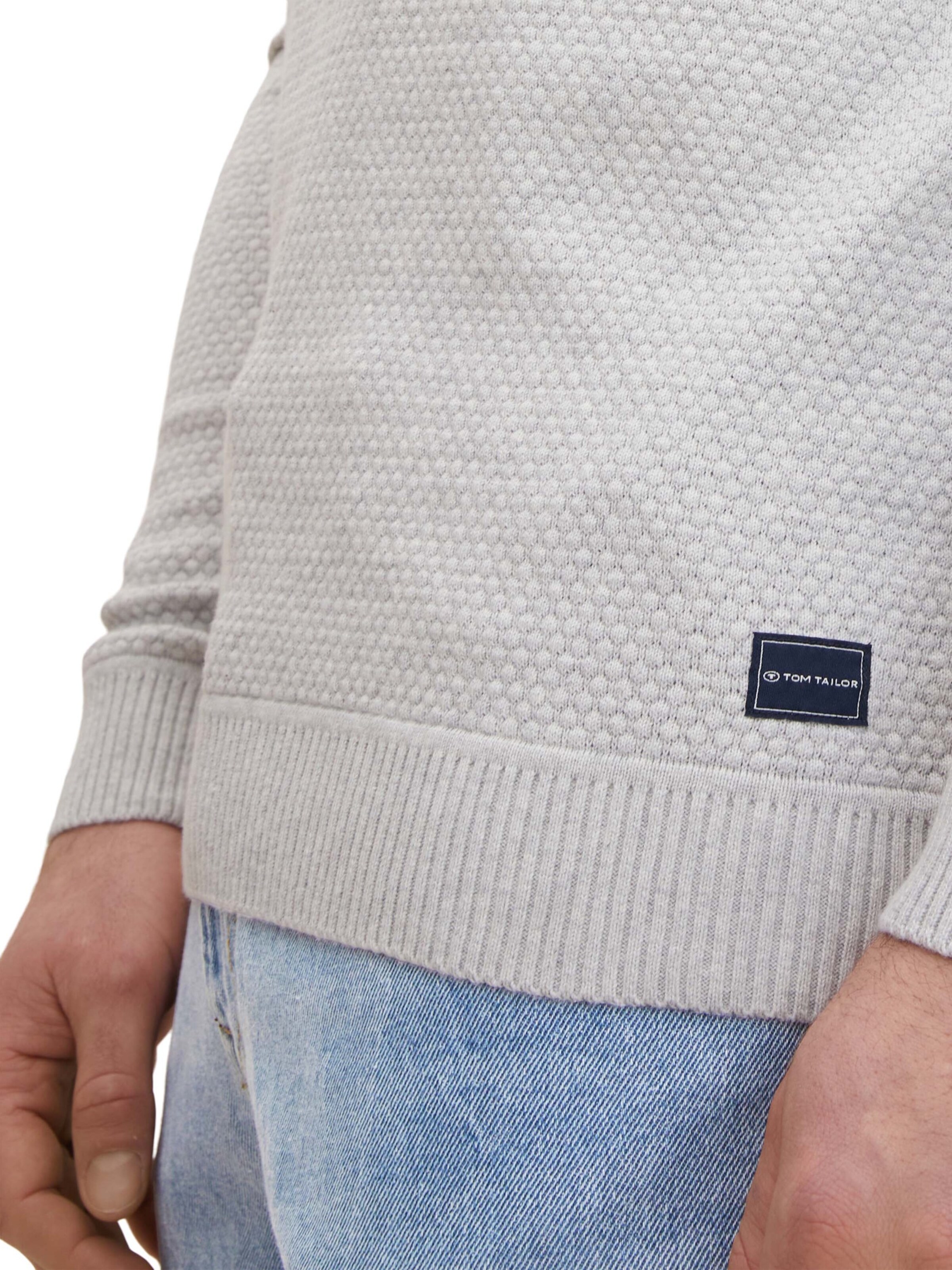 TOM TAILOR Pullover in Grau