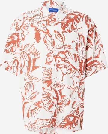Chemise 'JORPAROS' JACK & JONES en blanc : devant