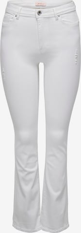 ONLY Boot cut Jeans 'WAUW' in White: front