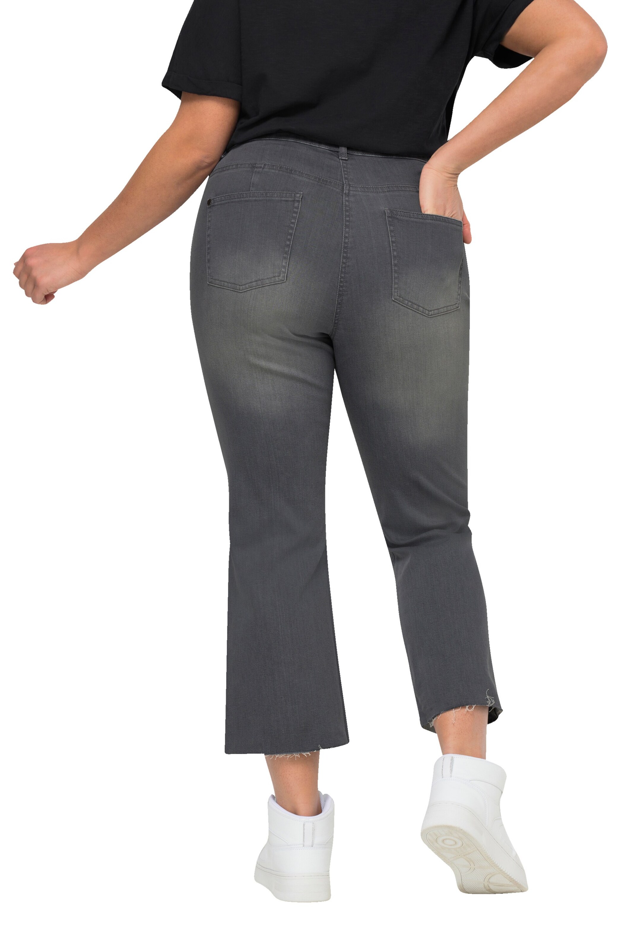 Angel of Style Flared Jeans in Grey