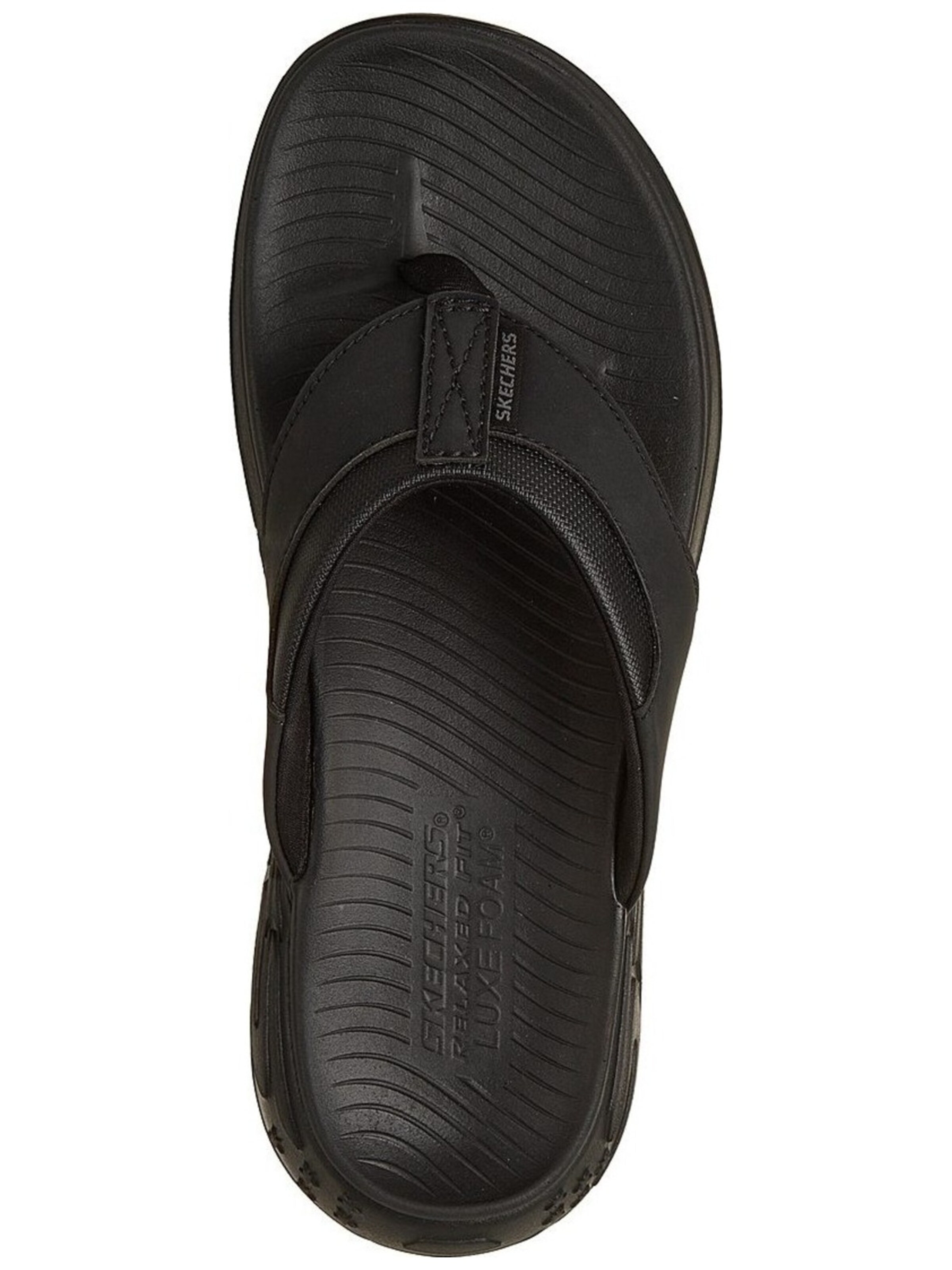 SKECHERS - Sandalias de dedo 'Skechers Street Retro Jogger-tate' en negro