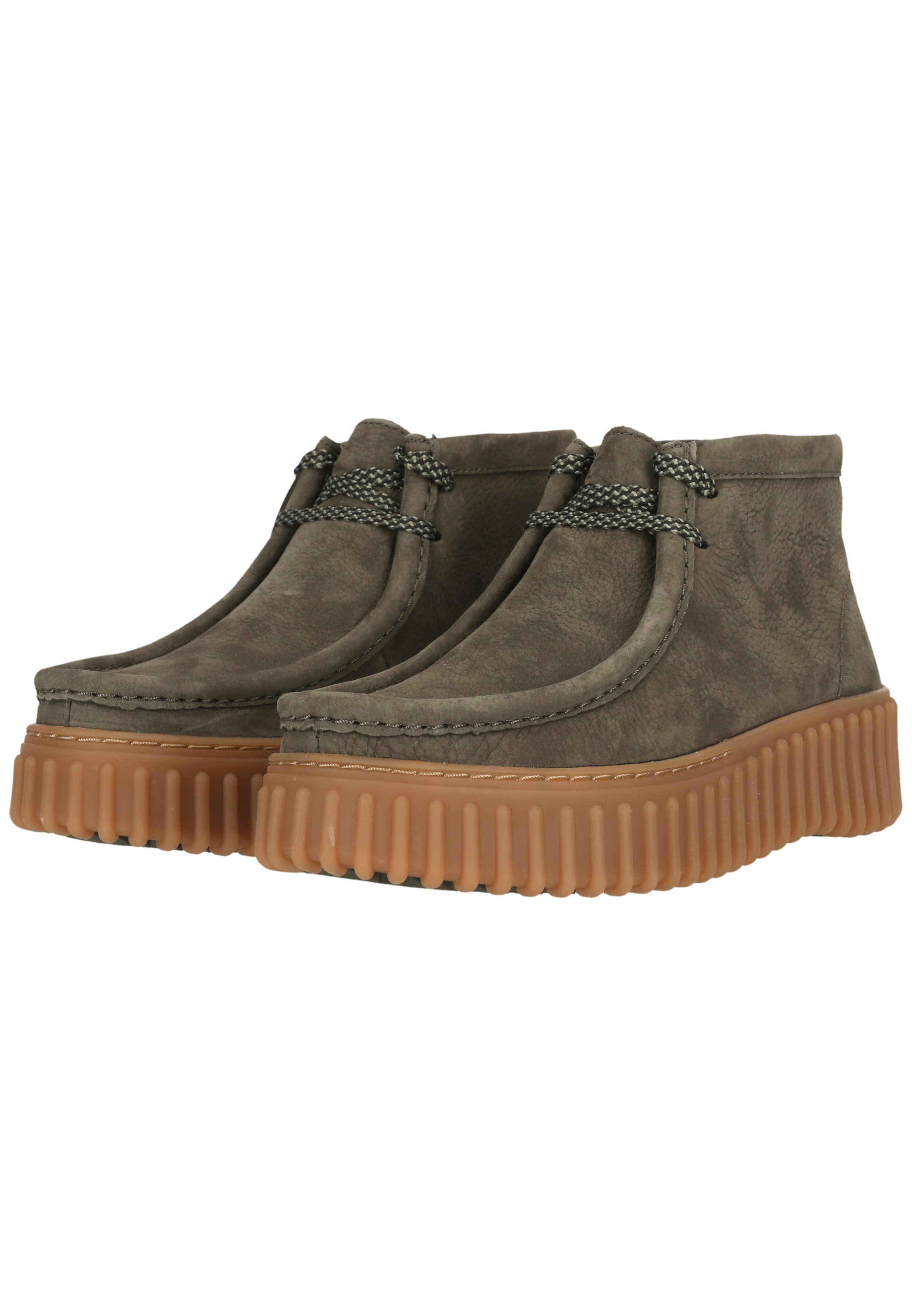 CLARKS Veterschoen 'Torhill Moss' in Groen