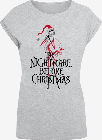 ABSOLUTE CULT T-Shirt 'The Nightmare Before Christmas - Santa' in Grau: predná strana