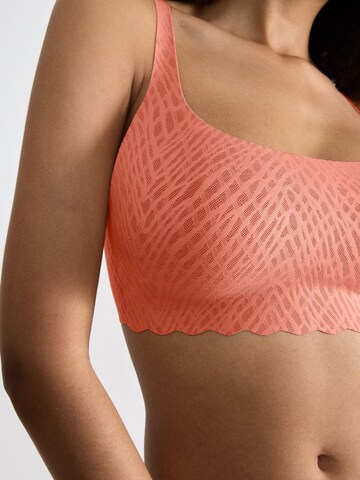 SLOGGI Bralette Bra ' ZERO Feel Bliss Top ' in Orange