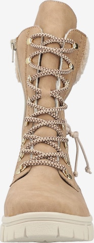 Rieker Lace-Up Ankle Boots in Brown