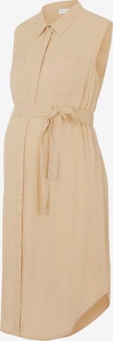 Robe-chemise 'Mercy' MAMALICIOUS en beige : devant