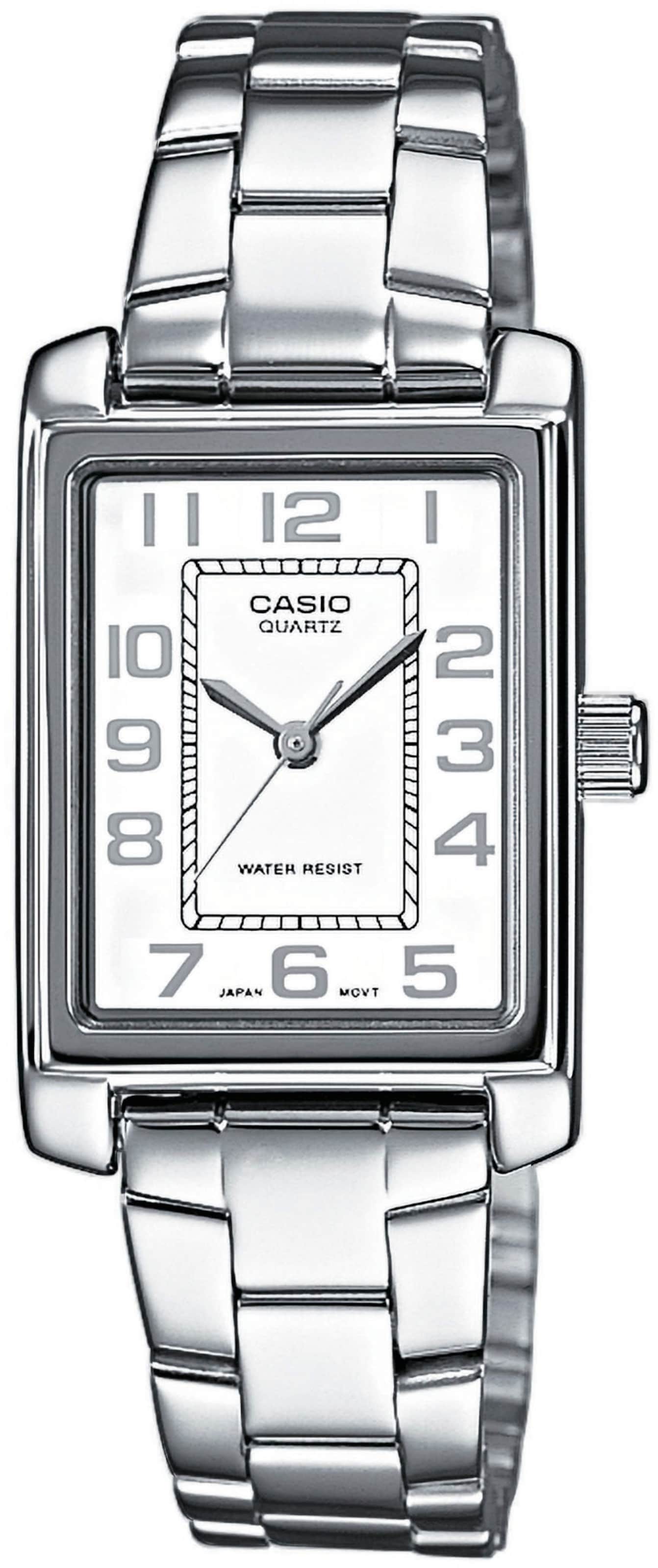 CASIO Digitaluhr in Silber: Vorderseite