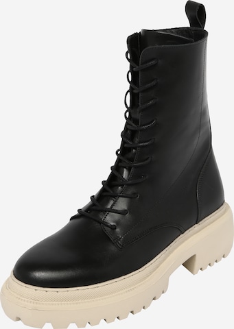 ABOUT YOU Lace-Up Ankle Boots 'Zoey' in Black: front