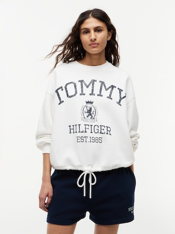 TOMMY HILFIGER Mikina 'Varsity' - Biela: predná strana