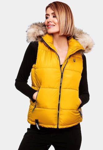 MARIKOO Vest 'Eisflöckchen' in Yellow: front