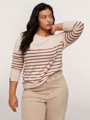 MANGO Sweater 'GINALU' in Beige: front