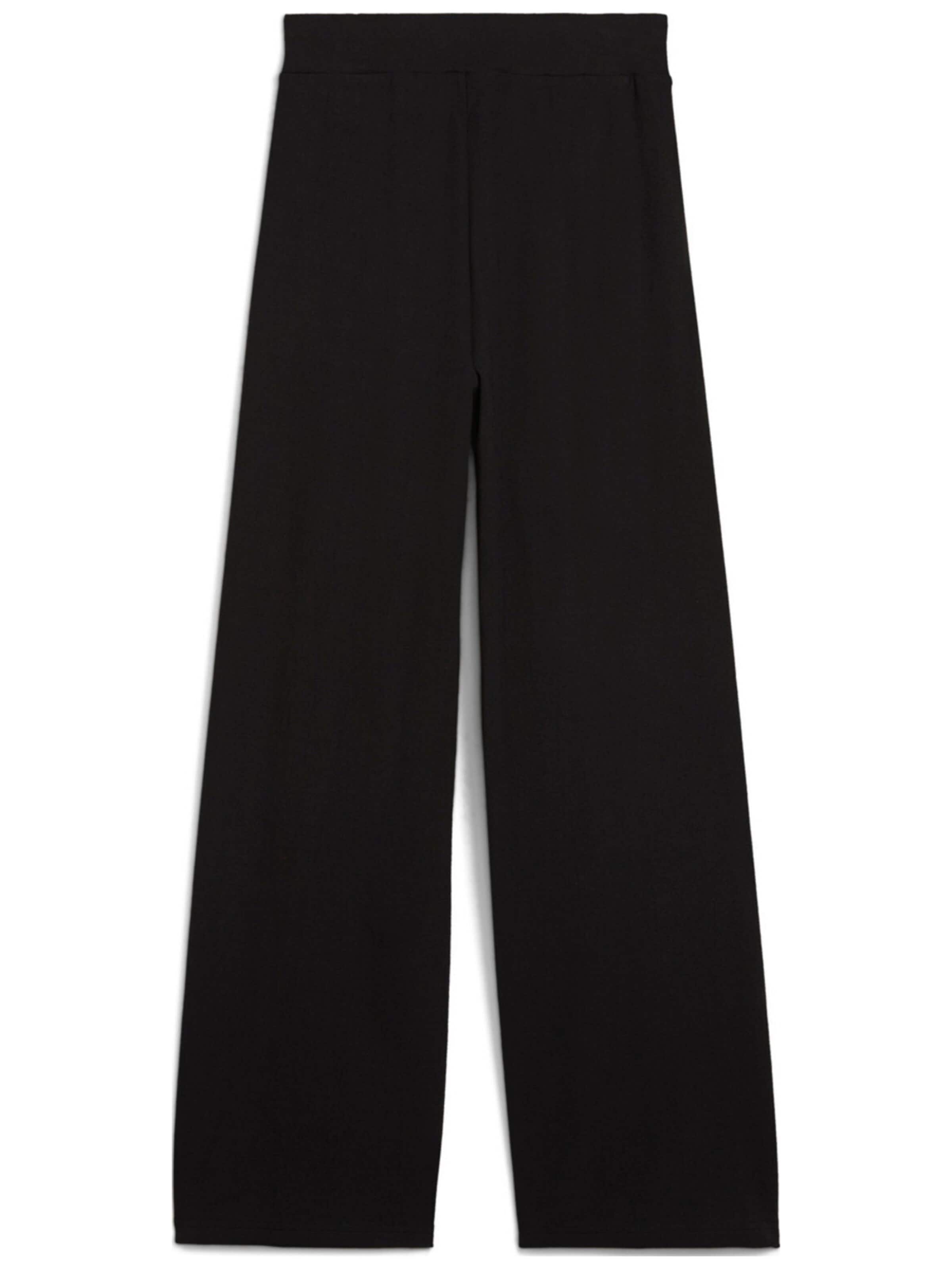 PUMA - regular Pantalón deportivo 'Puma Ess Small No. 1 Logo High-waist Straight' en negro