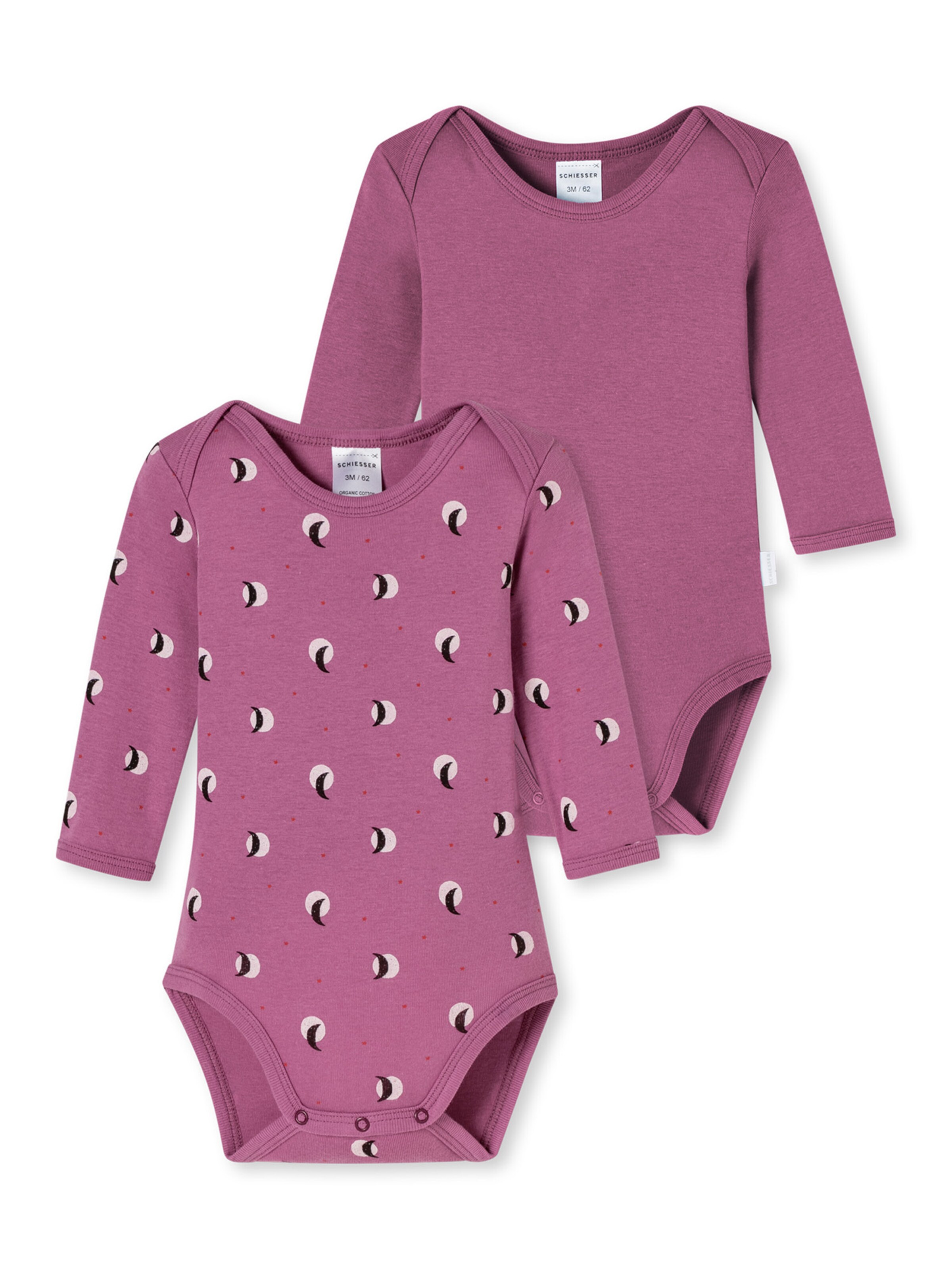 SCHIESSER - Pijama entero/body 'Natural Love' en lila: frente