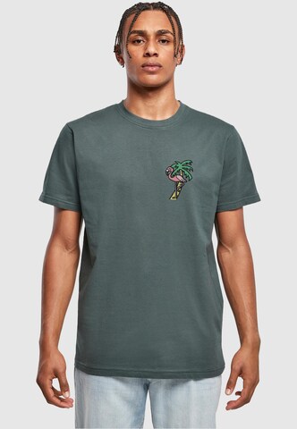 Mister Tee Футболка 'Flamingo' в Зеленый: спереди