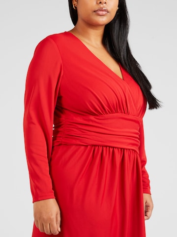 Lauren Ralph Lauren Plus Dress 'RUTHMAY' in Red