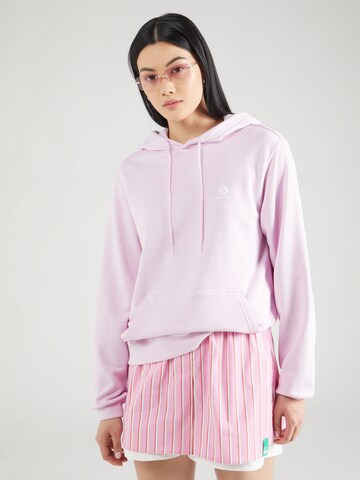 CONVERSE Sweatshirt 'GO-TO' in Purple: front