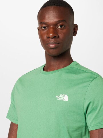 THE NORTH FACE Regular fit Тениска 'Simple Dome' в зелено