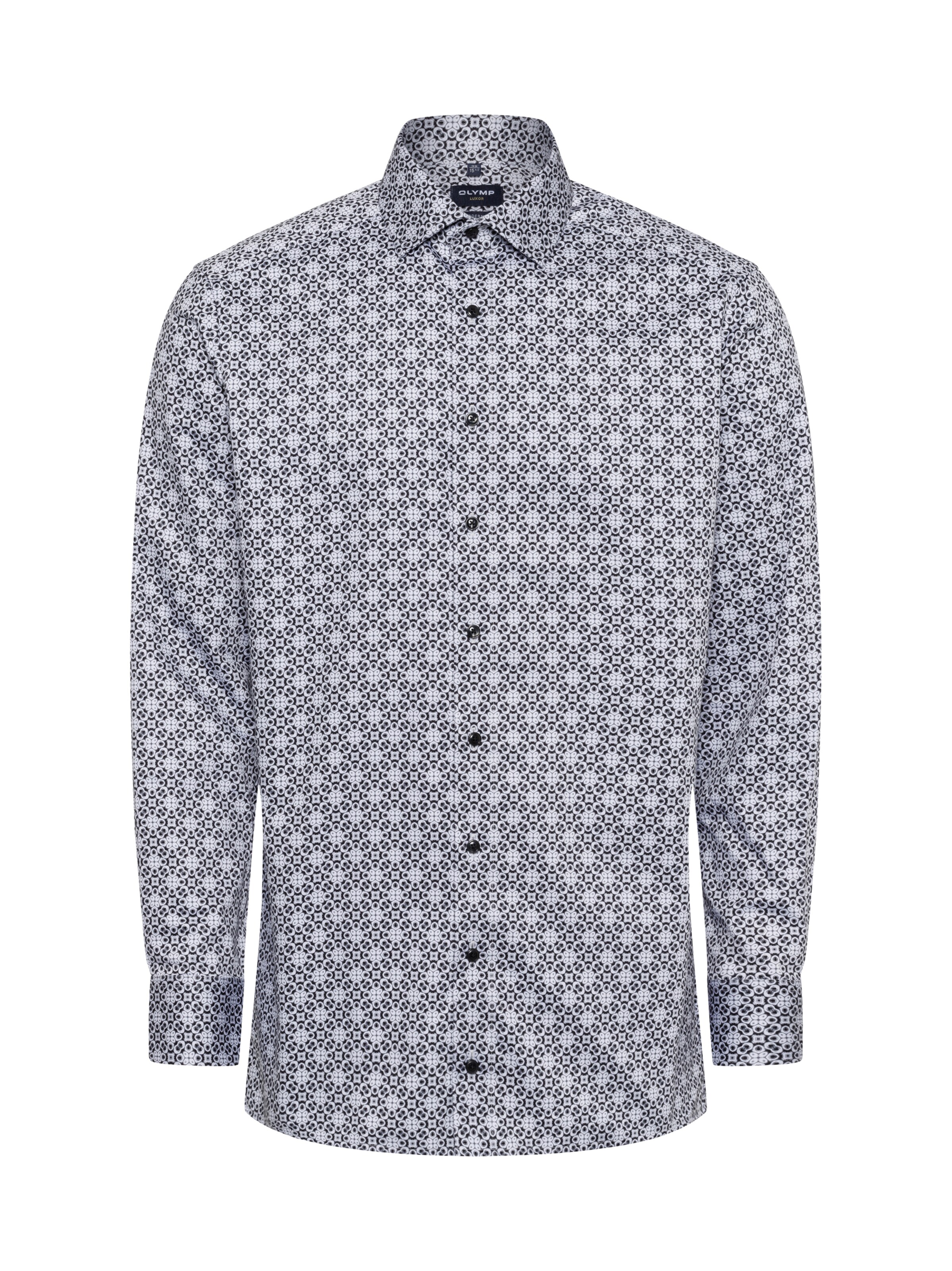 OLYMP Regular Fit Hemd in Grau: Vorderseite