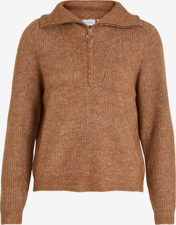 VILA Sweater 'Mathilda' in Brown: front