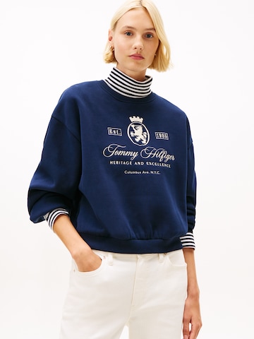 Sweat-shirt TOMMY HILFIGER en bleu : devant