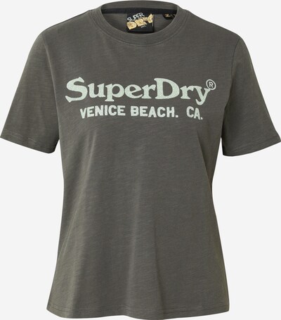 Superdry T-Shirt in schlammfarben / hellgrau, Produktansicht