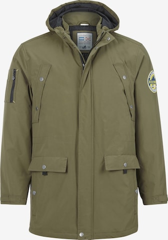 Jan Vanderstorm Between-Seasons Parka 'Rungnir' in Green: front