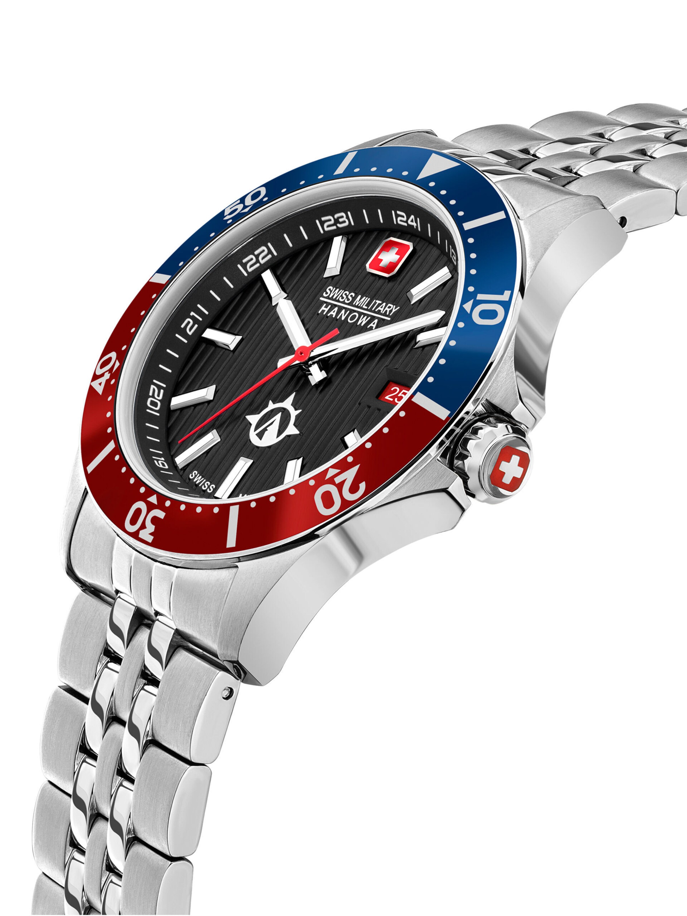 SWISS MILITARY HANOWA Uhr 'Flagship X' in Silber