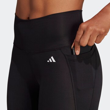 ADIDAS PERFORMANCE Skinny Παντελόνι φόρμας 'Optime Stash' σε μαύρο