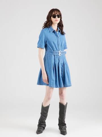 ONLY - Vestido camisero 'MYRA' en azul: frente