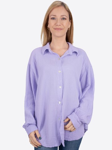 Seasons of April Blouse 'Sasha' in Purple: front