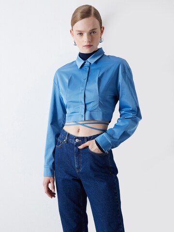 Ipekyol Blouse in Blue: front