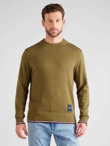 TOMMY HILFIGER Trui in Groen: voorkant