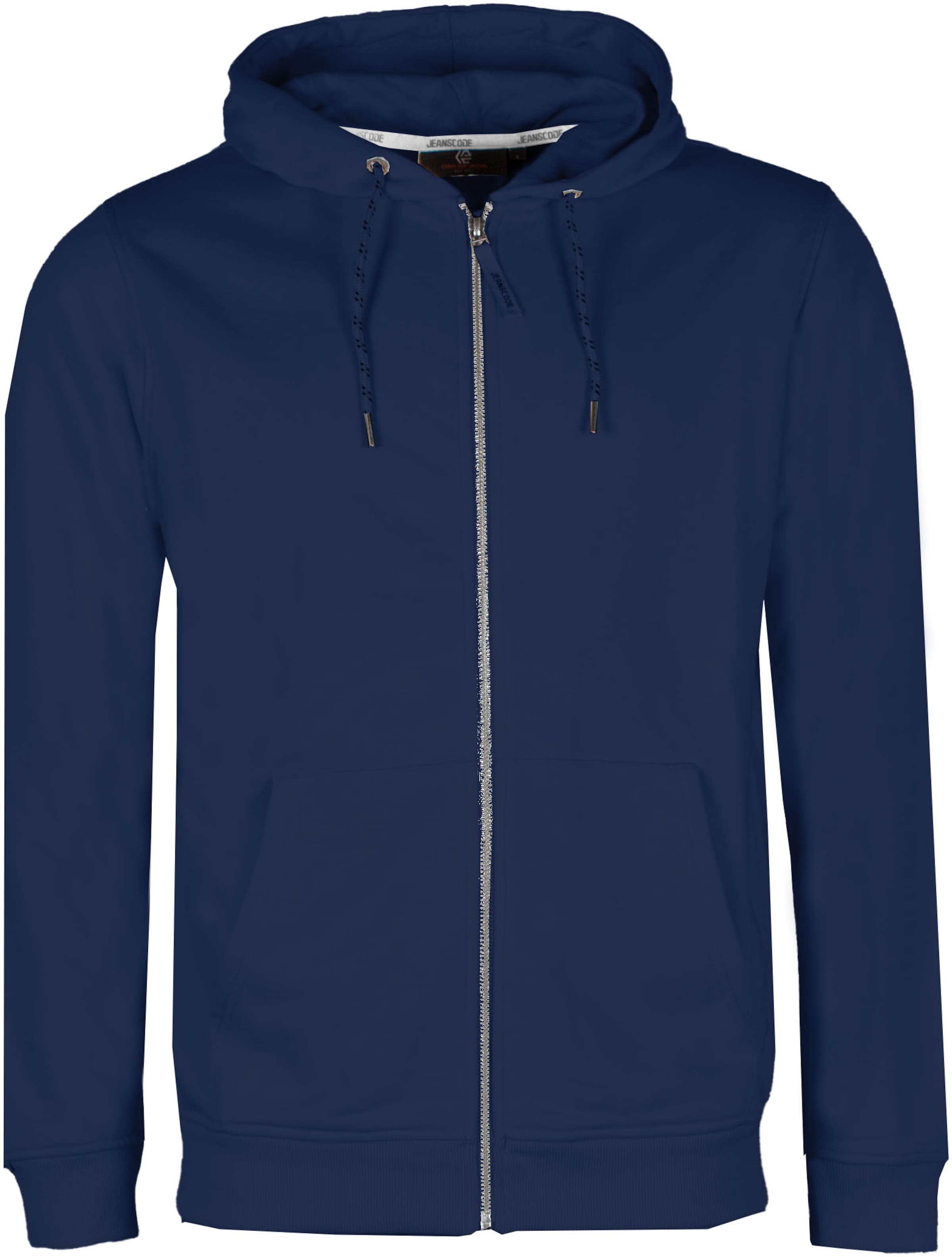 INDICODE JEANS Mikina 'Ponto' – modrá: přední strana