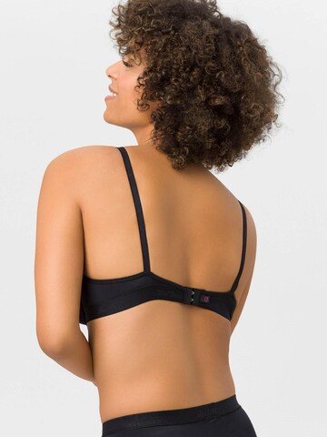 BeeDees T-shirt Bra 'Bügel-BH Microfun W mit Bügel' in Black