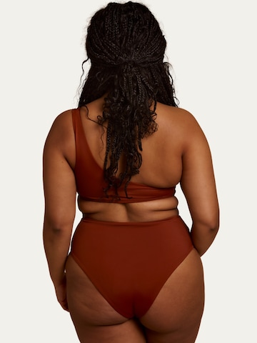 Billie Swim - Bandeau Traje de baño 'Biarritz One Piece' en marrón