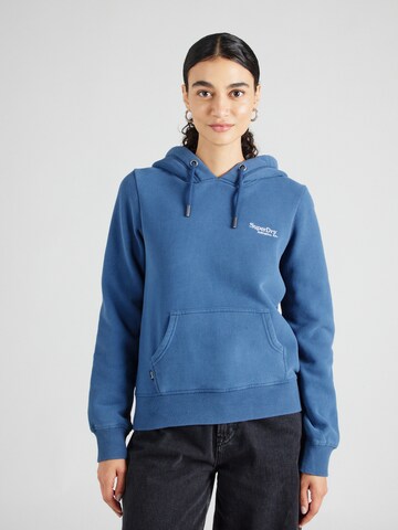 Superdry Sweatshirt 'ESSENTIAL' in Blau: Vorderseite