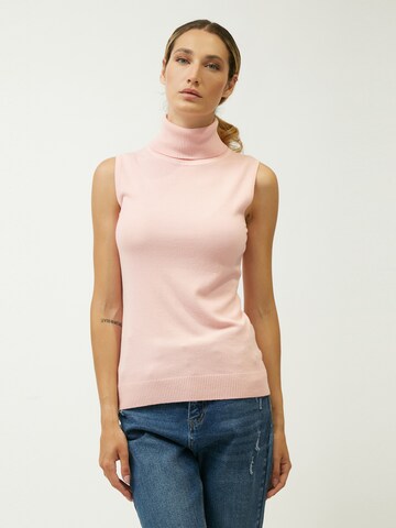 Influencer Top in Pink: Vorderseite