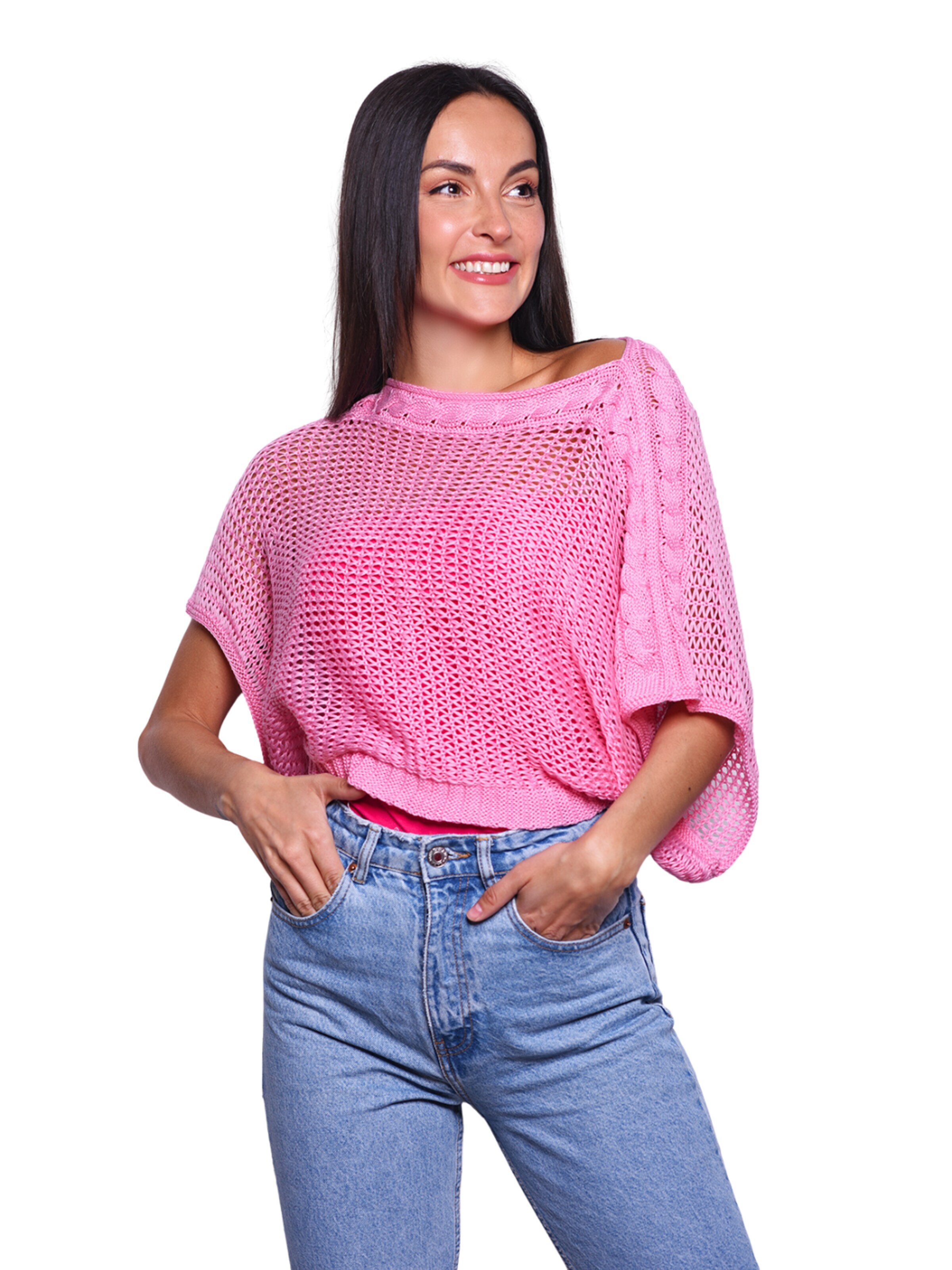 Süel knitwear Knitted top 'Birthday' in Pink