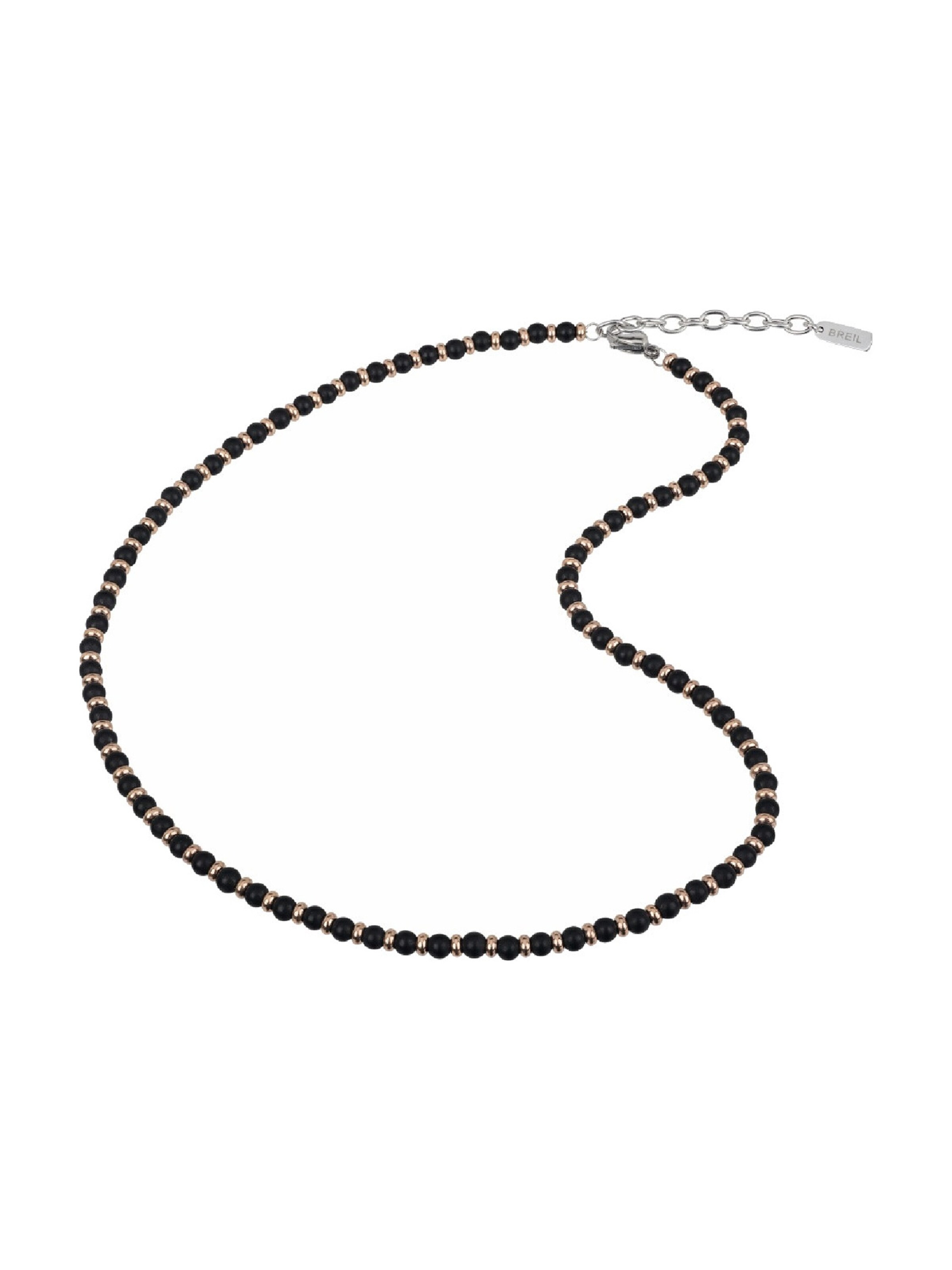 Breil Kette in rosegold / schwarz / silber, Produktansicht
